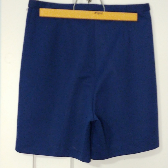 Vintage Navy 100% Polyester Shorts - Picture 2 of 3